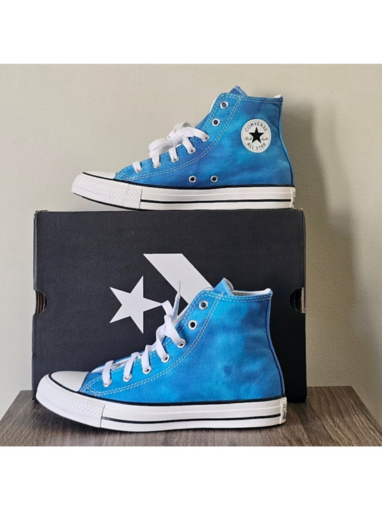 Converse Shoes - Converse Women's CTAS Tie Dye Marble Hi Tops Size 7 A11777F Blue NWT